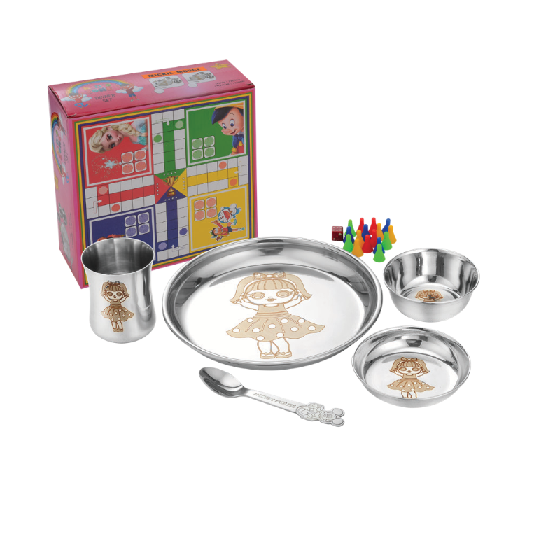 Steel kitchen set for baby girl deals